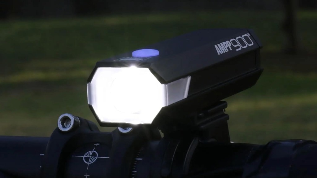 CATEYE AMPP900 Rechargeable Bike Light - Bright Bicycle Safety Headlight