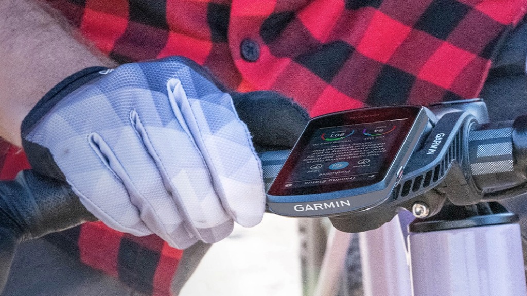 Garmin Edge® 1040 Solar Bike Computer - Advanced GPS Bike Computer Mounts Securely