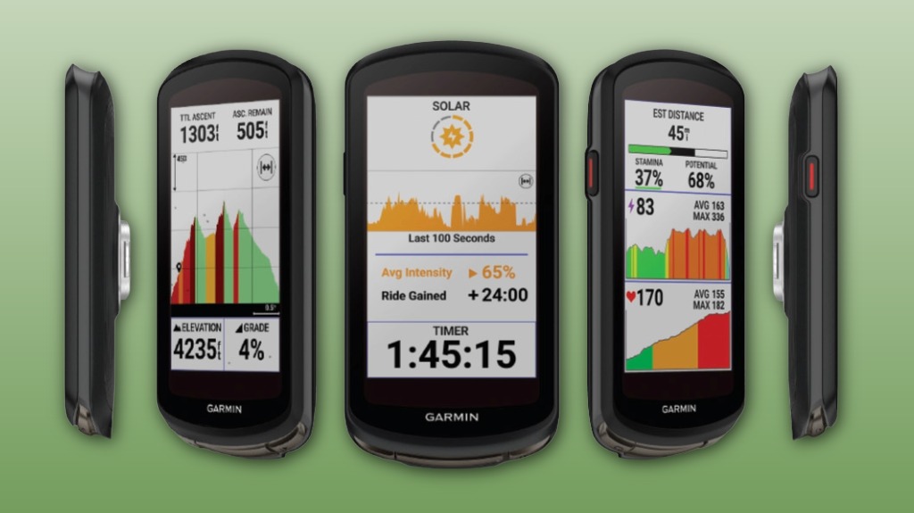 Garmin Edge® 1040 Solar Bike Computer - Advanced GPS Cyclist Computer
