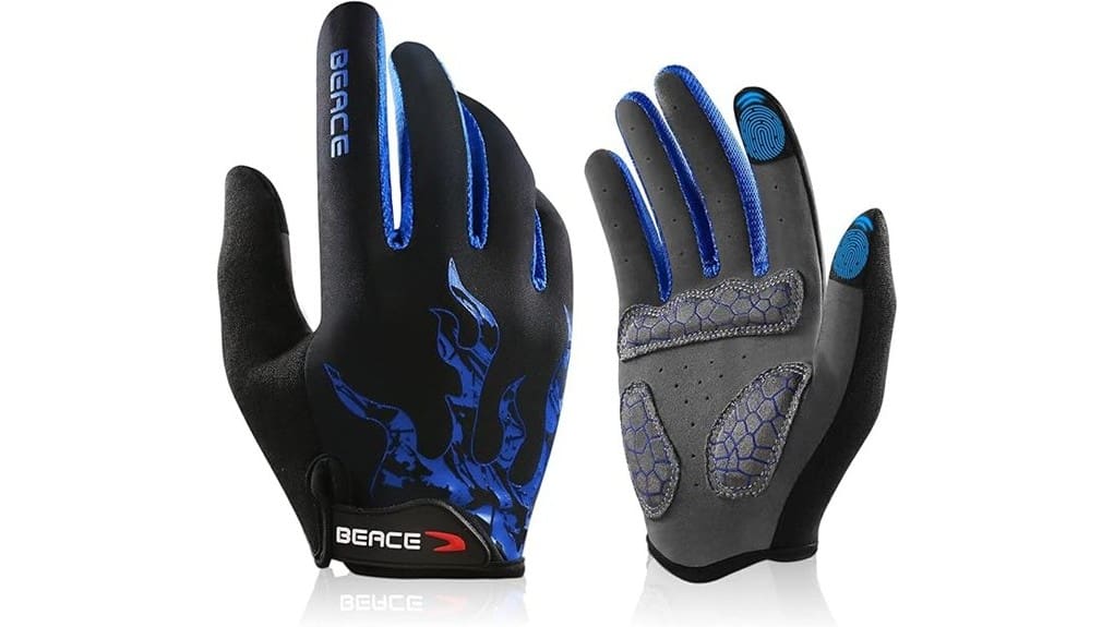 beace unisex padded cycling gloves