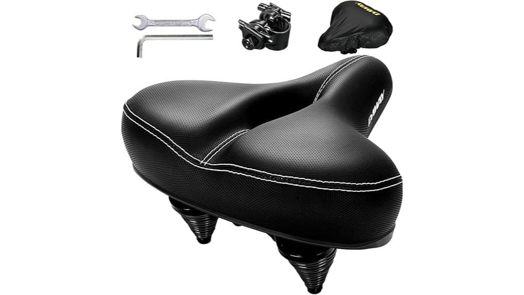 comfortable oversized bike seat