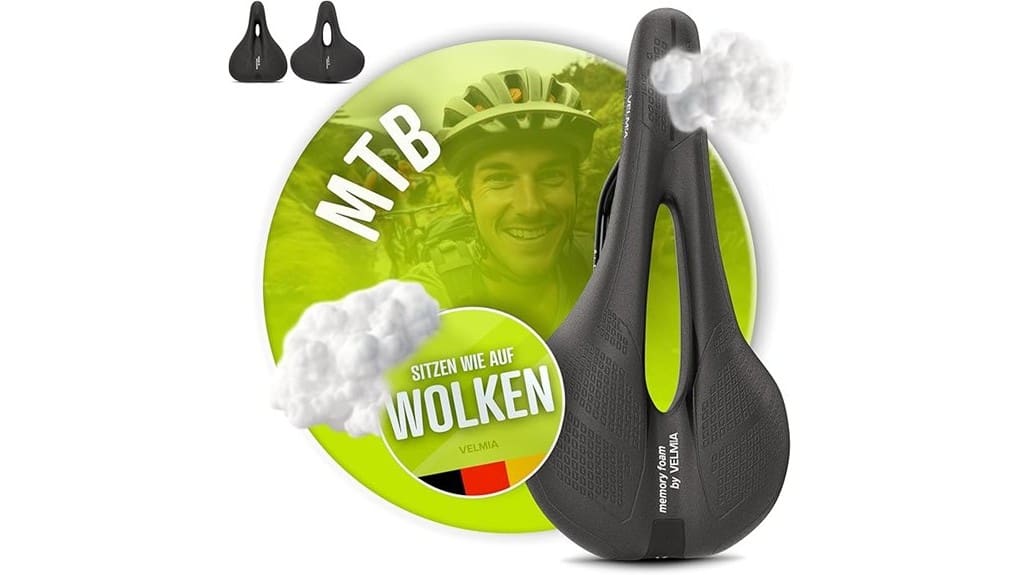 comfortable three zone mtb saddle