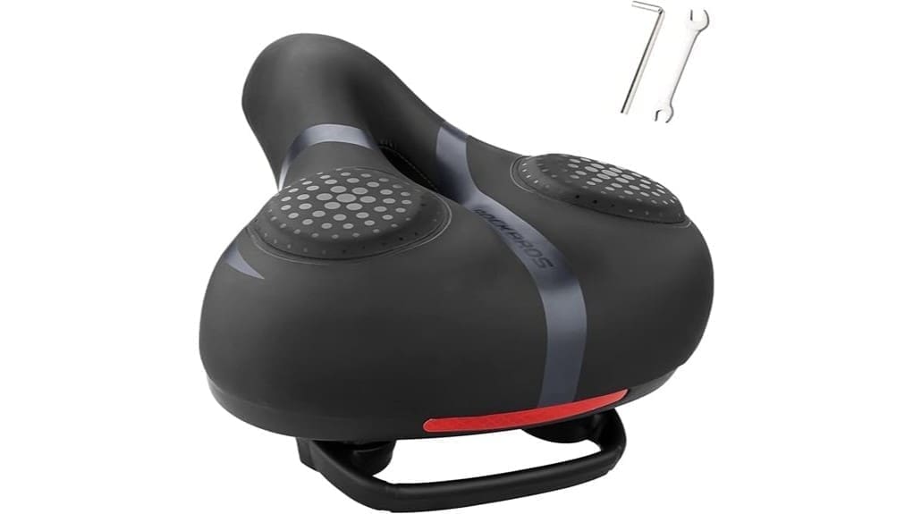 comfortable unisex padded bicycle saddle