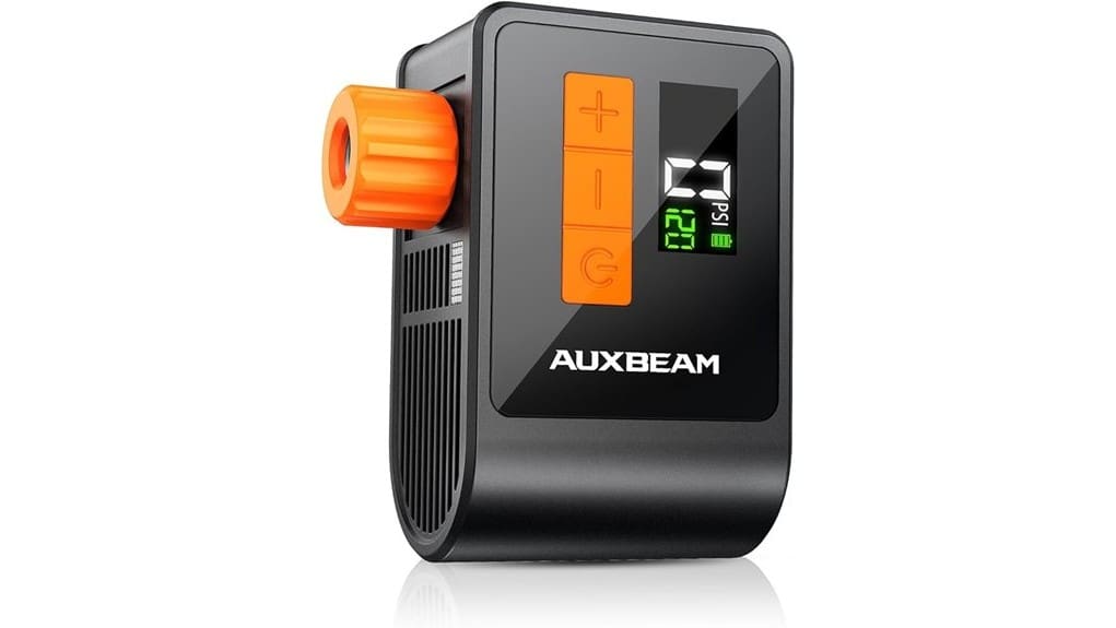 compact bike pump with gauge