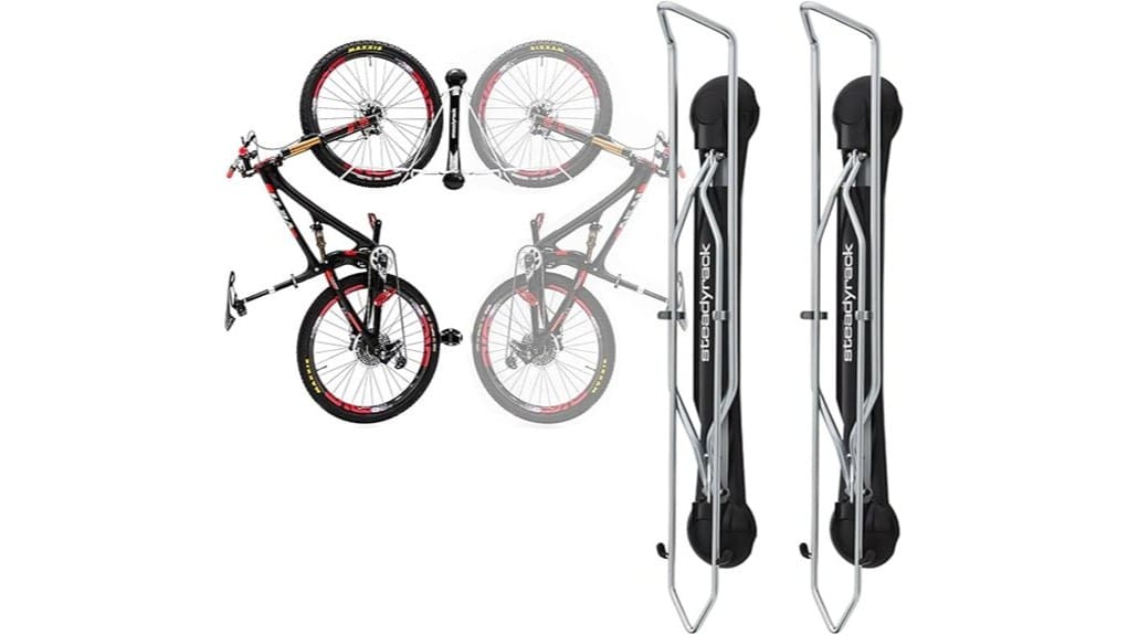compact vertical mountain bike storage