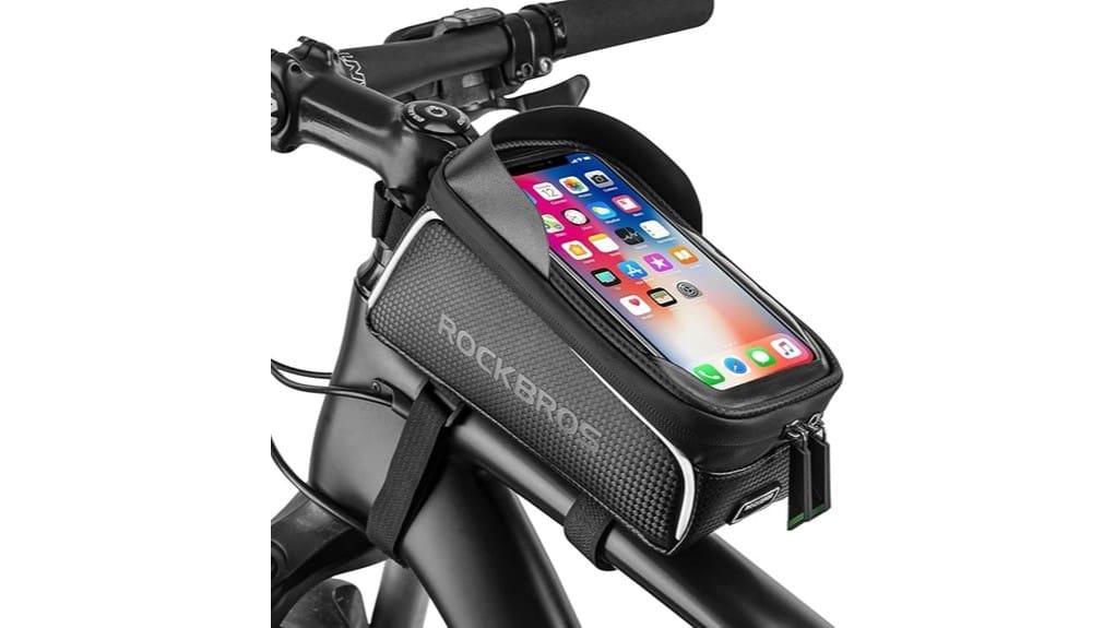 compact waterproof bike frame bag