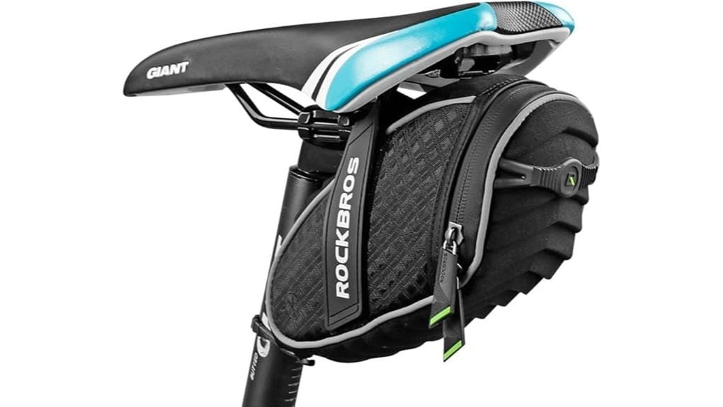 compact waterproof saddle storage pouch