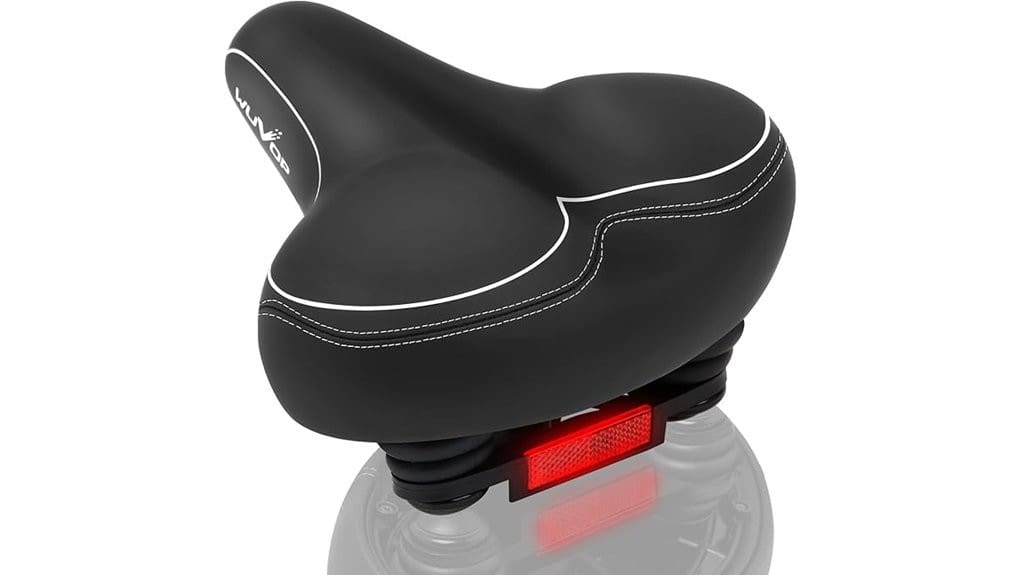 extra wide cushioned unisex saddle