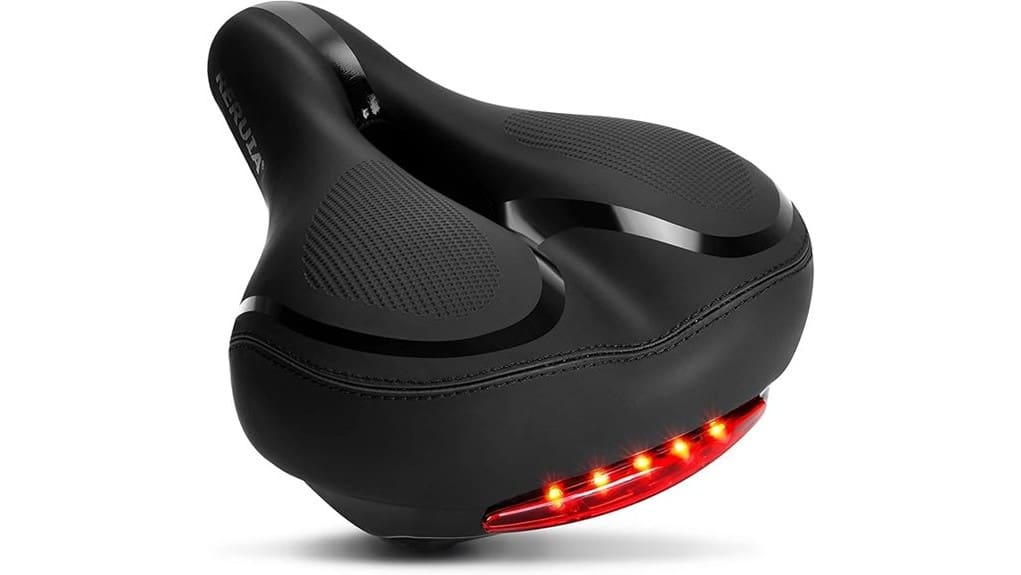 extra wide shock absorbing saddle