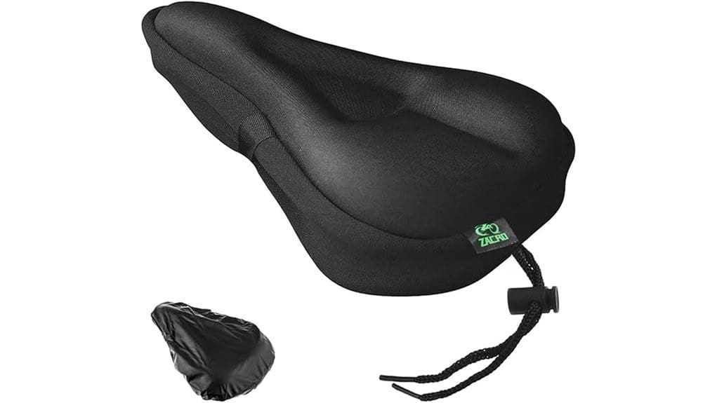 gel padded ergonomic bicycle saddle