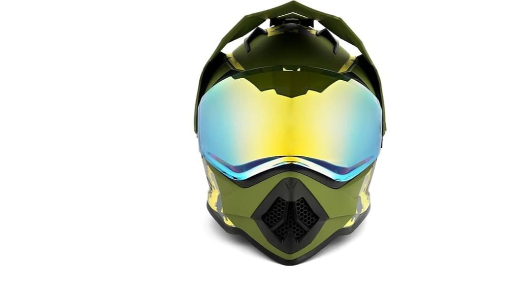 kids dual visor motocross helmet