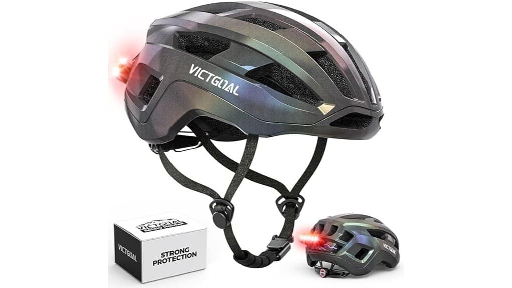 lightweight aerodynamic road helmet