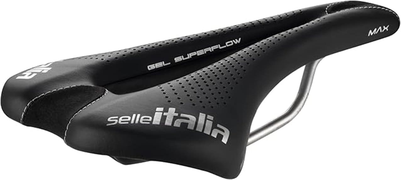 lightweight perforated gel saddle