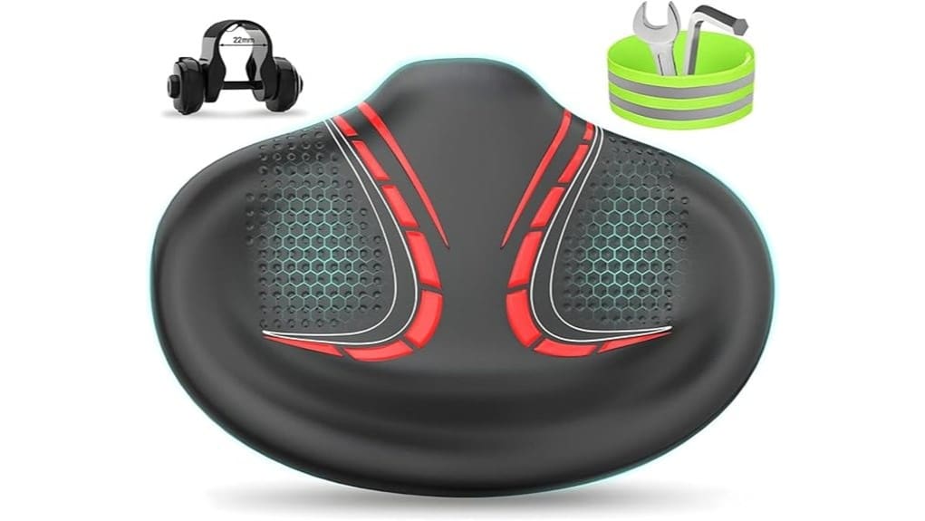 noseless oversized bike seat