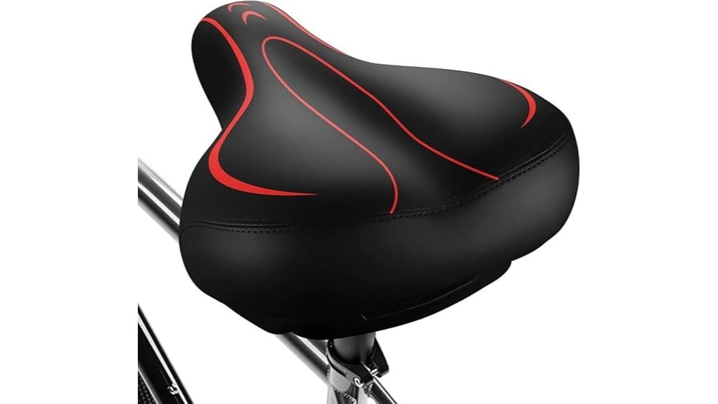 oversized comfortable gel bike seat