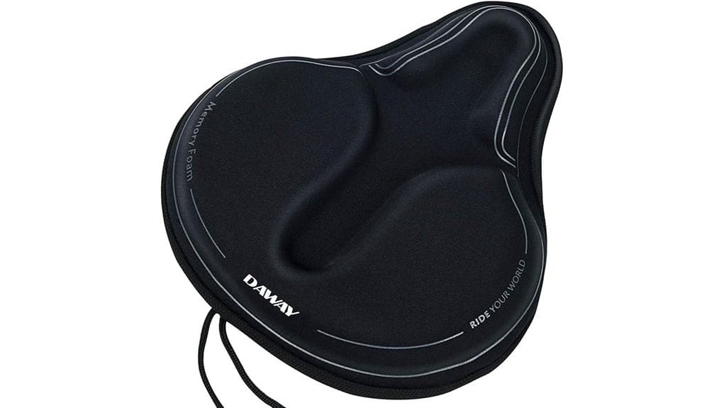 padded ergonomic bicycle saddle cover