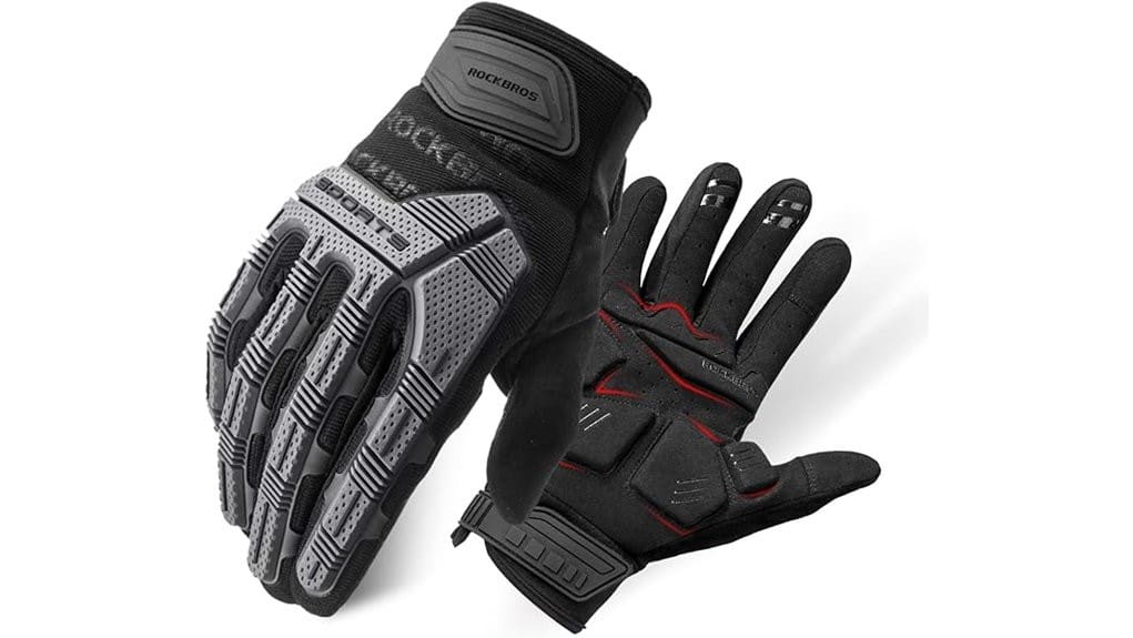 padded rockbros mountain biking gloves