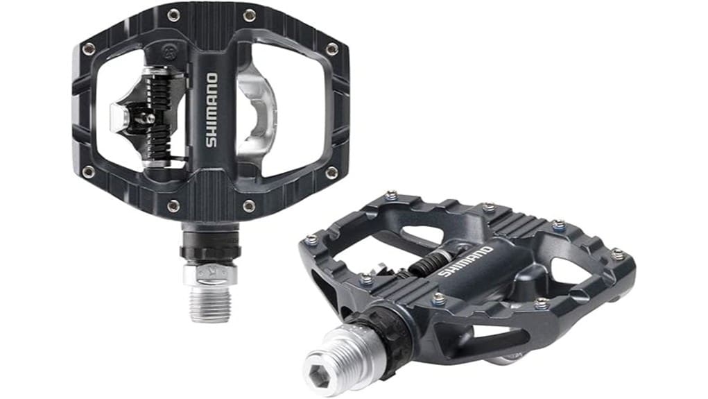 shimano dual sided spd flat pedals