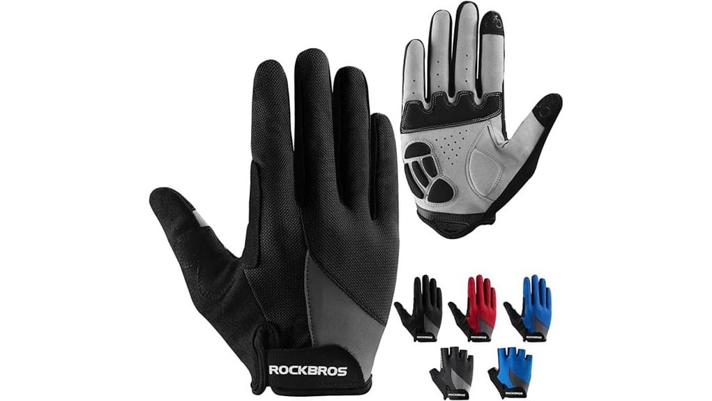 unisex padded breathable cycling gloves