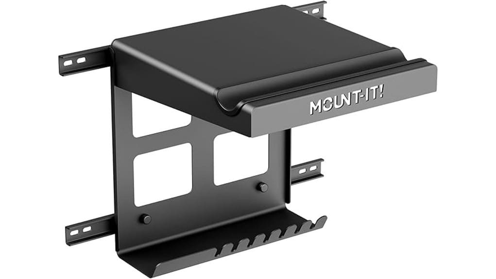 wall mounted bike rack shelf