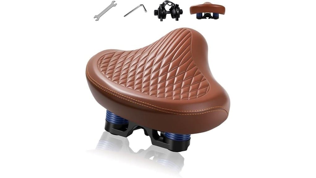 wide comfortable unisex bike seat